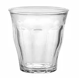 Duralex 1026AB06C0111 Picardie Six Trinkglas, Wasserglas, Saftglas, 220ml, Glas, transparent, 6 Stück