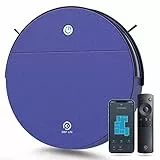 OKP Saugroboter,Staubsauger Roboter mit WLAN App und Alexa Steuerung 2200pa Saugkraft 120Min Laufzeit Ultradünner Selbstaufladung Roboterstaubsauger Leise für Tierhaare,Boden,Teppich
