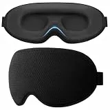 Gritin Schlafmaske für Seitenschläfer Herren & Damen Bequem 3D Schlafbrille