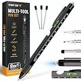 YOFIG Geschenke für Männer, Vatertagsgeschenk, Vatertagsgeschenke für Papa, 9 IN 1 Multifunktions Kugelschreiber Gadgets, Männer Geschenke für Papa, Geburtstagsgeschenk