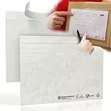 umschlag-discount – transparente Versandtaschen aus Folie für Lieferscheine, Rechnungen, Retourenscheine & Co – 500 Stück selbstklebende Lieferscheintaschen mit den Maßen 240 x 180 mm (DIN C5)