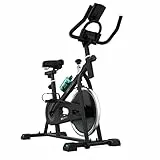 Cecotec Indoor-Fahrrad DrumFit Indoor 6000 Forcis. 6-kg-Schwungrad, manueller Widerstand, LCD-Monitor, Gerätehalter, Flasche, Flaschenhalter und Pedalhaken