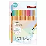 STABILO - Fineliner - point 88-15er Pack - Pastellove
