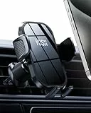 YOSH Handyhalterung Auto Lüftung, Handy Halterung Auto mit Upgraded Metall-Doppelhaken, 360° Drehbar KFZ Halterung für iPhone 16 15 14 13 12 Samsung Pixel 4-7 Zoll Smartphone