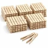 50x Klammern 7 cm Wäscheklammern - groß - Holzklammern aus Echt Holz - Holzwäscheklammern & Basteln & Bastelklammern - Wäsche aufhängen