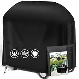 SPGOOD Grillabdeckung Wetterfest 420D Oxford-Stoff Grill Abdeckhaube Gasgrill Wasserdicht Staubdicht Schutzhülle Haube Abdeckplane Reißfest BBQ Cover, Universelle 105 x 49 x 102cm