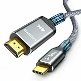 Highwings USB C auf HDMI Kabel 4K@60Hz 3Meter, USB C HDMI Kabel UHD Thunderbolt 3/4 Kompatibel für iPhone 17/16/15 Pro, für MacBook Pro/Air, für iPad Pro/Air, für Surface, für Galaxy usw