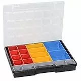 Allit EuroPlus Flex 37-17 Sortimentskasten Sortierkasten, herausnehmbare Einsatzboxen 457202, Schwarz