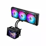 ASUS ROG Ryuo IV SLC 360 ARGB All-in-One-CPU-Wasserkühlung (6,67-Zoll-AMOLED-Display, unterstützt 3D-Videos, 200mm-Schläuche, 3x ARGB Daisy-Chain-Lüfter, für Intel LGA 1851, 1700, AMD AM5, AM4)