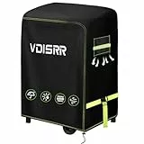 VDISRR Grillabdeckung Wetterfest, 600D Oxford Heavy Duty Abdeckhaube 90x70x110cm mit Lüftungsfenster, Grill Abdeckung Klein Grill Schutzhülle Schutz Grill vor Rost und Schimmel