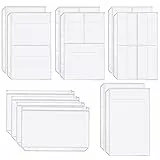 Skycase A5 Bindertaschen, 6-Loch Reißverschluss-Taschen aus Kunststoff, Loose-Blatt-Ordner, 12 Stück, Nachfüllbare Dokumententaschen für A5-Ringbuch, Trennpapiere, Büroorganisation, Schule, Studium
