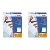 HERMA 7762 Fotophan Negativhüllen DIN A4 transparent (7 x 6 Streifen, 25 Hüllen, Folie) für Kleinbild-Negative im Format 35 mm mit Sicherheitslasche und Eurolochung (Packung mit 2)