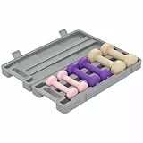 HOMCOM Hantelset 6er Set Hanteln mit Koffer, Gewichten, Kurzhantelset verstellbar 0,5kg, 1kg, 1,5kg Kurzhanteln für Männer Frauen, Dumbbell Set für Zuhause, Fitnessstudio, Krafttraining