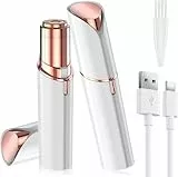 Vexloria Gesichtshaarentferner für Frauen, USB Elektrischer Haarentfernung Gesicht Damen mit LED-Licht, Schmerzfreie Gesichtsrasierer, Trimmer Damen für Körper Gesichtshaare Lippen Kinn