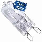VIOKS Glühbirne G9 25 Watt 230V Ersatz für Bosch Siеmens 00607291 Backofen Licht - G9 Halogen Backofenlampe 25W 300 Grad mit 2 Schlaufenformanschlüssen - Backofen Birne G9 Leuchtmittel für Backofen