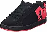DC Shoes Court Graffik Damen Sneaker, Black Hot Pink, 39 EU