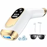 RWSRW IPL Geräte Haarentfernung Laser mit Kühlfunktion, 3 Erweiterte Funktionen und 9 Energiestufen, Schmerzfreie IPL Haarentfernung Laser für Damen/Herren/Achseln/Beine/Bikini/Körper (Perlweiß)