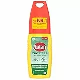 Autan Tropical Pumpspray, Mückenschutz für Körper & Gesicht, Travel Essentials, 1er Pack, (1 x 100 ml)