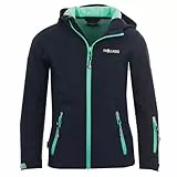 Trollkids Girls Oslofjord Jacket 140, Navy/Aqua