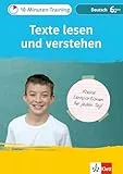 Klett 10-Minuten-Training Deutsch Texte lesen und verstehen 6. Klasse: Kleine Lernportionen für jeden Tag