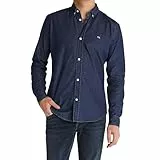 Pepe Jeans Herren Klassisches Slim Hemd, Blau (Denim-6C2), XXL, Blau (Denim-6c2), XXL