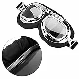 Akozon Reminnbor Motorradbrille Reiten Radfahren Winddichte Anti- Outdoor Ski Schutzbrille(klar)