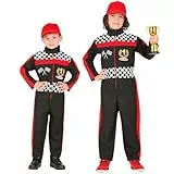 W WIDMANN MILANO Party Fashion - Kinderkostüm Rennfahrer, Overall, Sportler, Beruf, Faschingskostüme