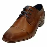 bugatti man Herren sportliche Schnürer, Männer Schnürhalbschuhe,straßenschuhe,Strassenschuhe,Freizeit,leger,Sneaker,Men,Cognac (6300),46 EU/EU UK