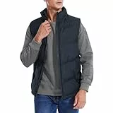 GarBull Weste Herren Steppweste Daunenweste Ärmellose Freizeit Jacke Sportweste Wärme Westen mit Kletttasche für Männer Wandern Reiten Golf