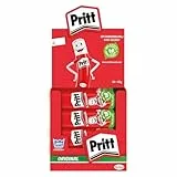 Pritt Klebestift, sicherer und kinderfreundlicher Kleber für Kunst und Bastelarbeiten, starker Klebstoff für Schule & Bürobedarf, 24x43g Pritt Stift