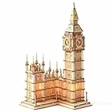 RoWood 3D Puzzle Big Ben Modellbau aus Holz - DIY Holzpuzzle Modellbausatz Bastelsets für Erwachsene - Handwerk Holzbausatz Geschenk zum Geburtstag/Weihnachten