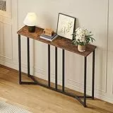YITAHOME Konsolentisch Schmal, Console Table, 20 x 80 x 80 cm, Konsolentisch Schwarz 20 cm tief, Beistelltisch Hoch, Flurtisch, Schmaler Sofatisch für Flur, Wohnzimmer, Schlafzimmer