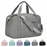 Narwey für Kleine Reisetasche Handgepäck Damen, Easyjet Handgepäck 45x36x20, Klein Reisetaschen Tasche Handgepäck Flugzeug, Sporttasche Weekender Damen Herren (Grau)