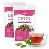 Detox Tee zum Abnehmen – 56-Tage Kräutertee-Kur mit Grüntee, Oolong & Löwenzahn – Natürliche Unterstützung für Stoffwechsel & Verdauung – Sanfte Entgiftung, Vegan, Mit Pfirsichgeschmack