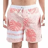 Hurley Herren Phntm Eco Block Party Volley 17 Board Shorts, Candy Pink, L EU