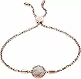 Emporio Armani Armband Für Frauen, Länge: 165-235mm / Größe: 12X12X3mm Rose Gold Edelstahlarmband, EGS2568221