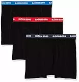 Björn Borg Herren Shorts NOOS Contrast Solids 3p Boxershorts, Schwarz-9999-1028-90012, M (3er Pack)