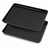 HaWare Backblech 2er Set, Groß Kuchenblech Ofenblech, 40,5 x 30,5 x 2,5 cm, Antihaft Rechteckig Backform für Backen Kochen Servieren, Gesund & Rostfrei, Leicht zu Reinigen