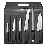 F. DICK ProDynamic Kochmesser-Set 6-teilig (2 Küchenmesser, Ausbeinmesser, Kochmesser Univesalmesser mit Wellenschliff, Klinge X55CrMo14 Stahl, Härte 56°, Messer) 85100000, Grau