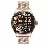 ICE-WATCH – Ice smart 2.0 – Runde Roségold-Smartwatch für Damen mit Metallarmband – 023394 (1,20 Zoll)