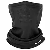 YANIKY Schlauchschal Herren Halswärmer Halstuch, Winter Loop Schal Damen, Atmungsaktiv Elastisch Gesichtsmaske, Winddicht Schlauchschal Ski Maske für Sport Fahrrad Motorrad Skifahren (Schwarz)