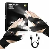 ThxToms LED Handschuhe mit Licht,Geschenke für Männer Weihnachten,Angelzubehör,Angler Geschenk,Technik Gadgets für Männer
