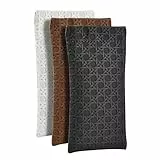 Jivealnest Weich Brillenetui aus Leader, Sonnenbrillen Etui, Pu Gemustertes Brillentasche Sonnenbrillen Etui (Schwarz, Weiß, Dunkelbraun)
