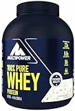 Multipower 100% Pure Whey Protein – wasserlösliches Proteinpulver mit Cookies & Cream Geschmack aus Wheykonzentrat und -Isolat – 21 g Protein und Vitamin B6 – 2 kg