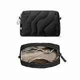 tomtoc Gesteppte Kabeltasche Elektronik Organizer Tasche, Wasserresistent Zubehör Kabeltasche, Tragbar Kabelorganizer Tech Pouch Bag für Handy Netzteil, Powerbank, USB Stick