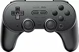 8bitdo Pro 2 Holoride Edition, Kabelloser Controller, 3 Profile, Anpassbare Vibration, Bluetooth 4.0, für Switch, Windows, Mac, Steam, Android (Black Edition)