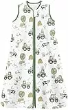 Chilsuessy Sommerschlafsack Baby Schlafsack Kleine Kinder Schlafanzug ohne Ärmel für Sommer und Frühling 100% Baumwolle, Happy Farm, 130/Baby Höhe 130-150cm