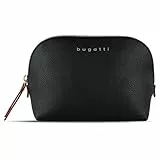 bugatti Ella, hochwertige Kosmetiktasche - Waschtasche - Kulturtasche - Kulturbeutel in schwarz