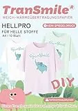 TRANSMILE A4X10 Blatt, Inkjet Transferpapier für T-Shirts, bedruckbares Transferfolie für helle Stoffe, Transferpapier zum Aufbügeln für Tintenstrahldrucker, Kein Spiegeldruck(DTM-2-2.0)