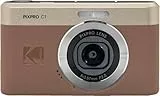 KODAK Pixpro C1 - Ultrakompakte Digitalkamera | 13MP BSI CMOS, 4X Zoom, 7.1 cm LCD-Bildschirm, LED-Blitz - Marron